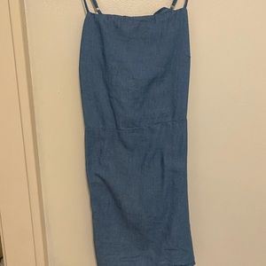 Denim Bow Back Dress